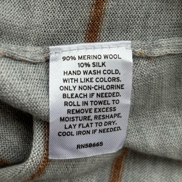 Nordstrom Merino Wool & Silk Long Sleeve Shirt/Sweater - Picture 5 of 5